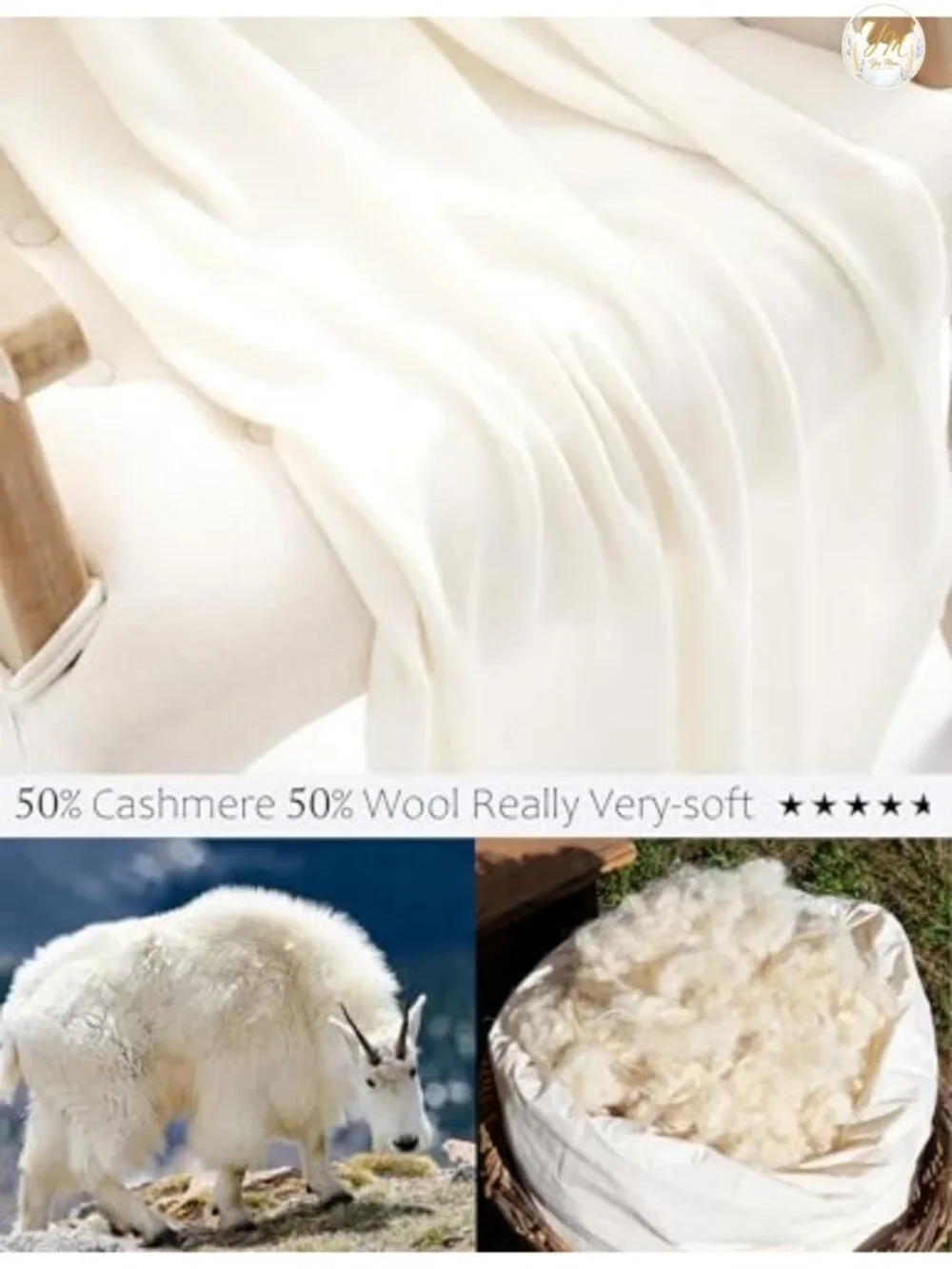 Cashmere Blend Wrap Scarf Stole for Women Travel Extra Large 87